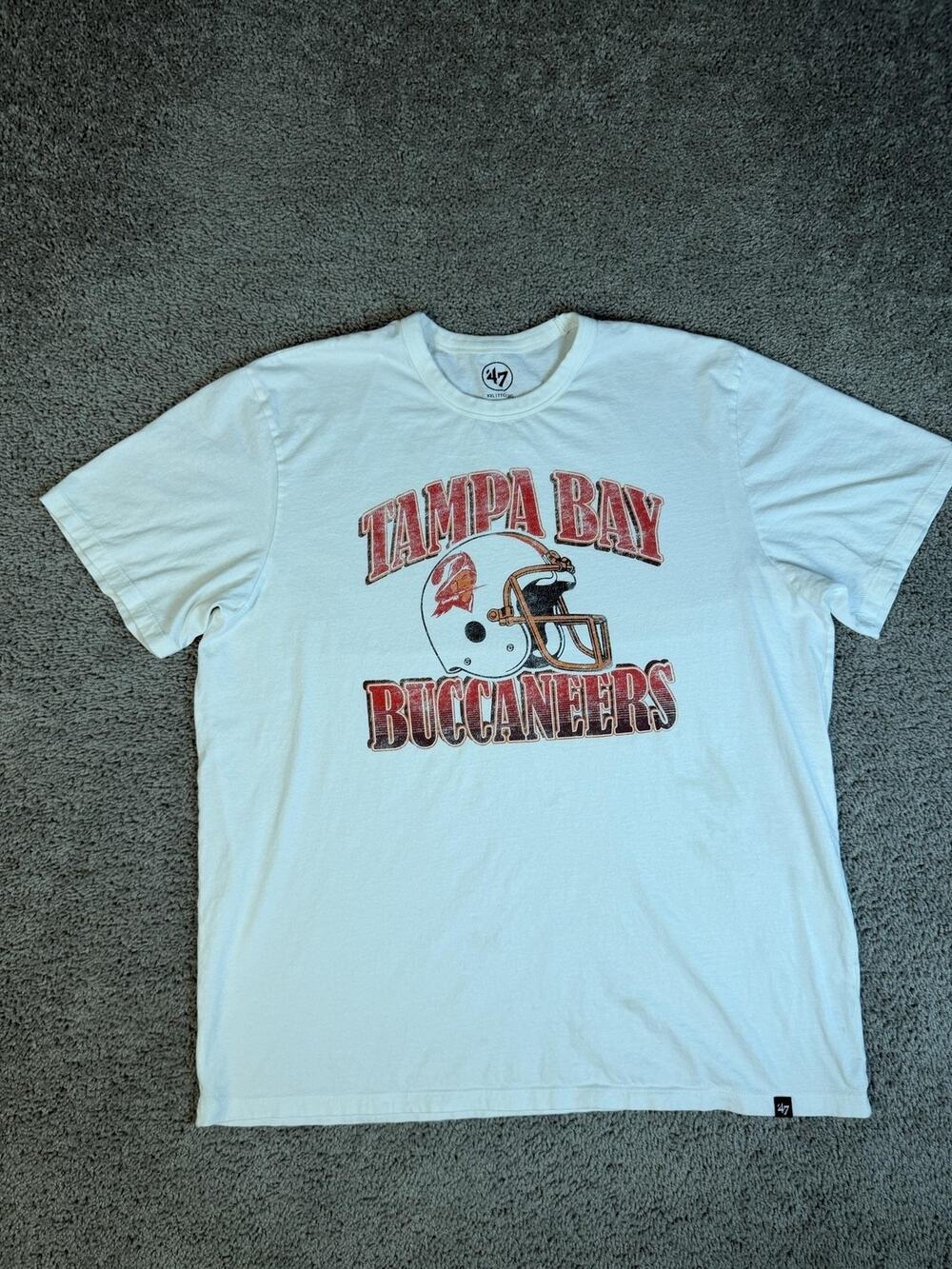 Tampa Bay Buccaneers Shirt Mens 2XL White NFL Football '47 Team Apparel